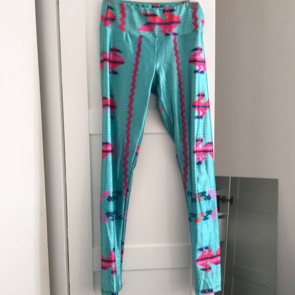 Goldsheep Aztec bird print legging